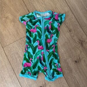 Flamingo Print Little Sleepies Shortie